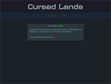 Tablet Screenshot of cursed-lands.net